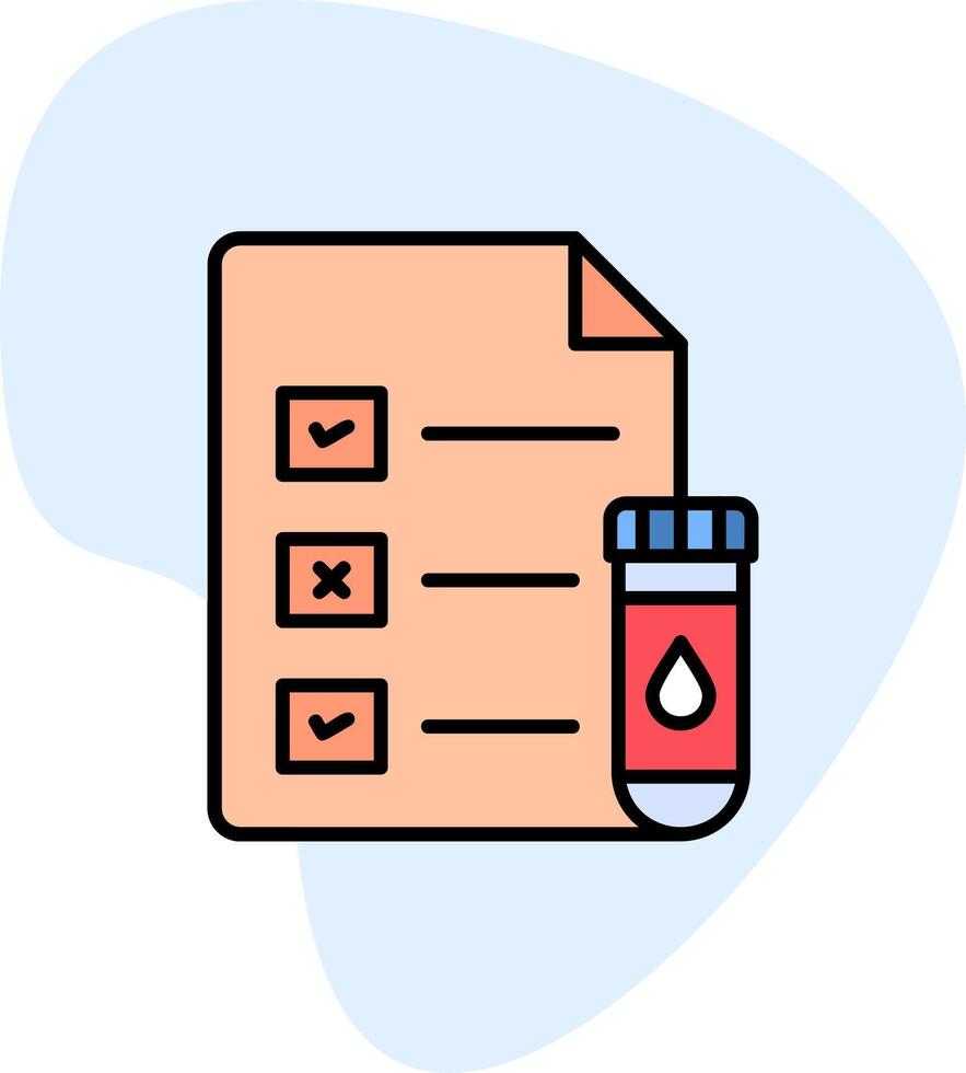 Medical Test Report Vector Icon