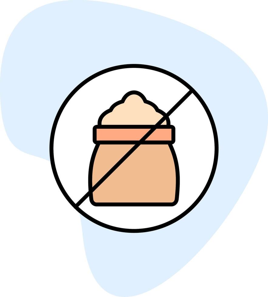 No Sugar Vector Icon