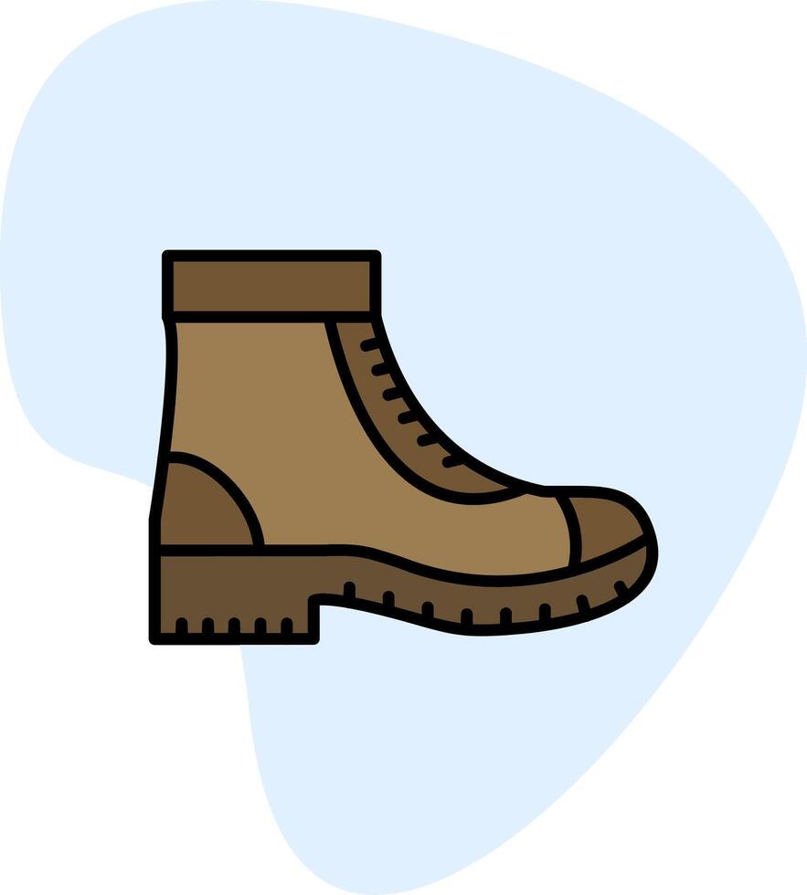 militar bota vector icono