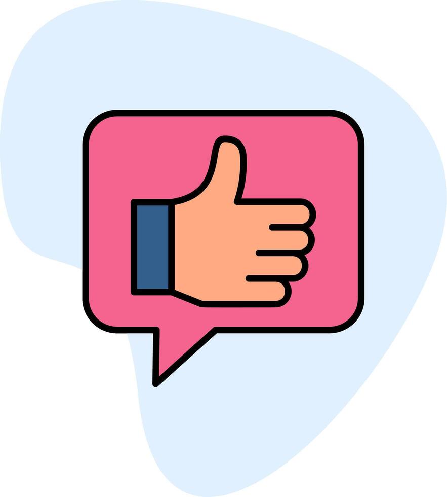 Thumbs Up Vector Icon