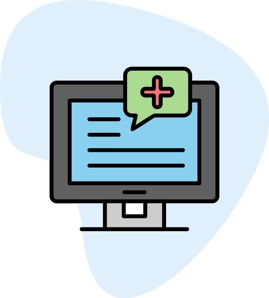 Medical Notification Vector Icon