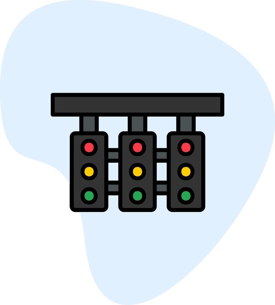 Traffic Lights Vector Icon