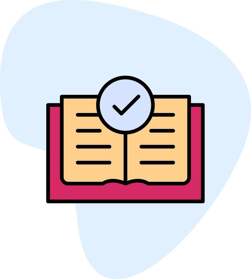 icono de vector de libro abierto