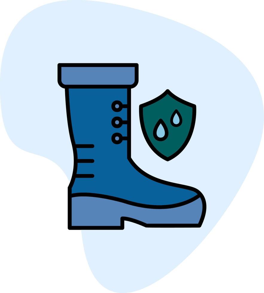 impermeable Zapatos vector icono