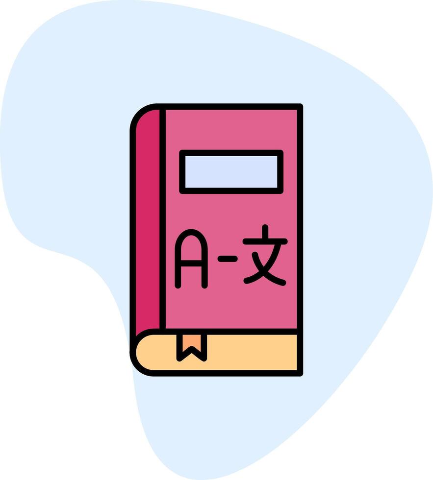 traducir libro vector icono