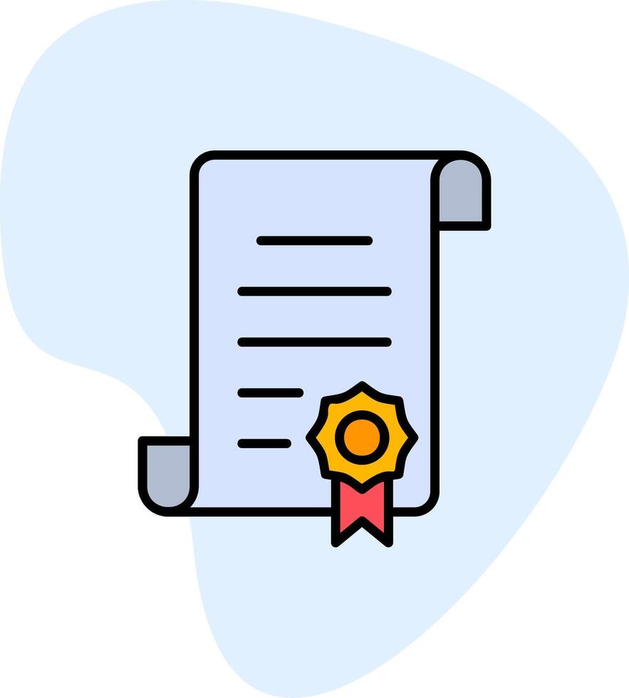 icono de vector de certificado