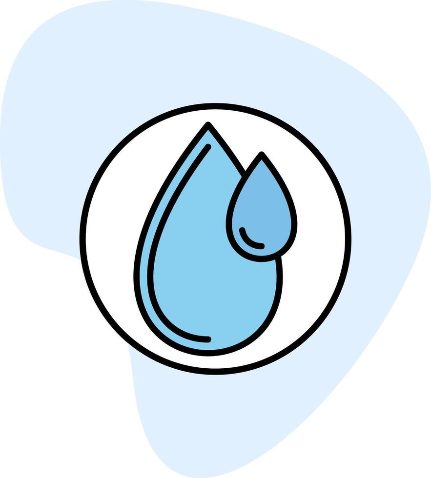 icono de vector de gota de agua