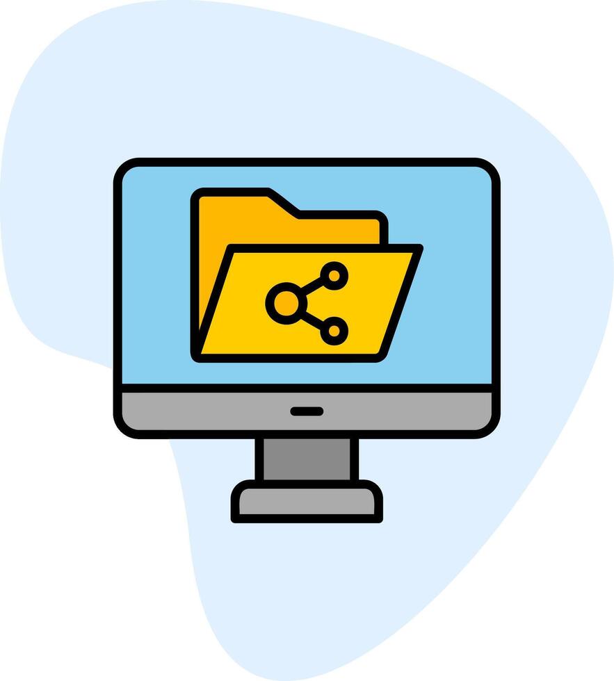 File Sharing Vector Icon