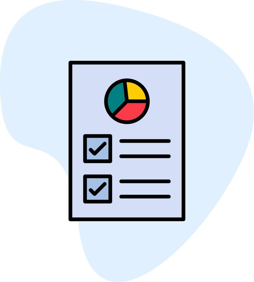 Work Report Vector Icon