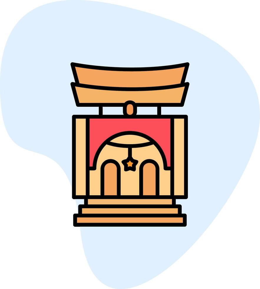 santuario vector icono