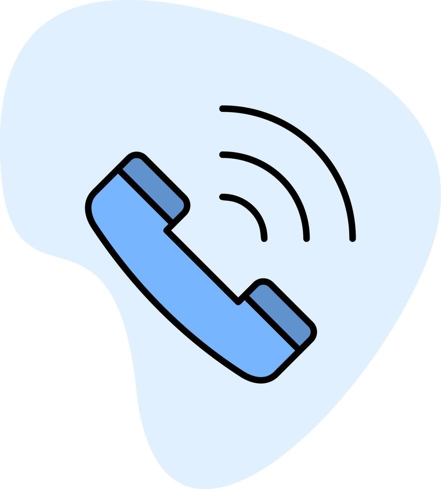 icono de vector de llamada telefónica