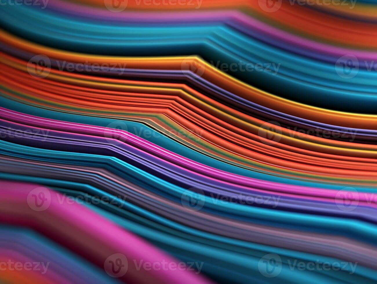 AI generated Modern colorful wave stripes pattern background photo