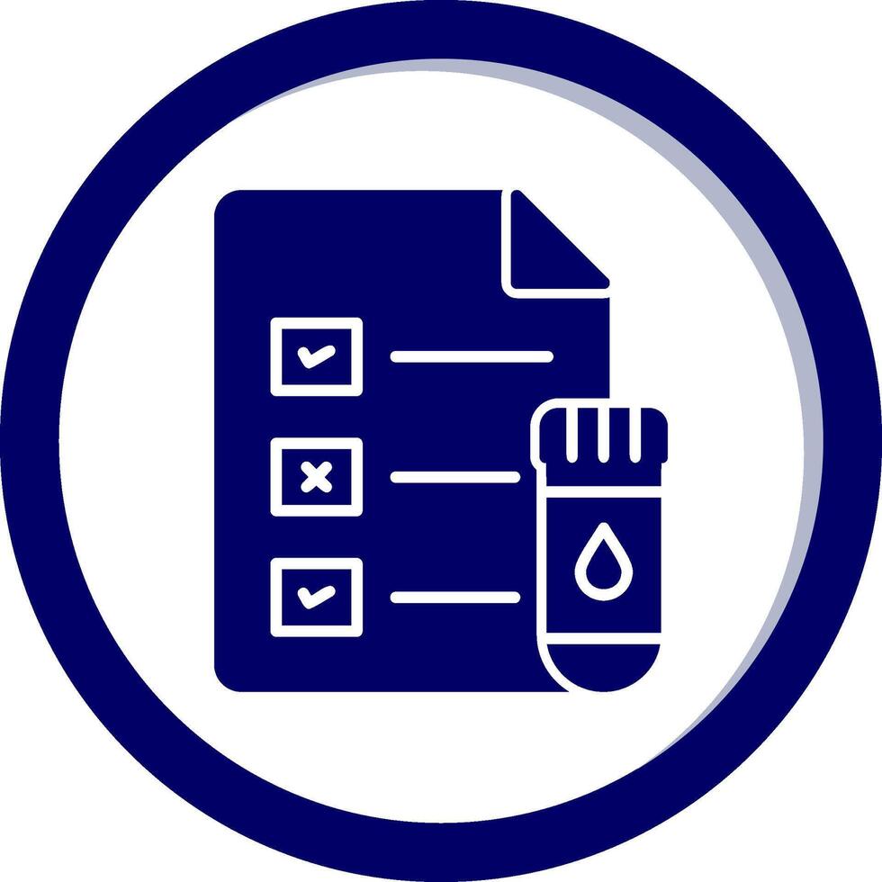 Medical Test Report Vector Icon