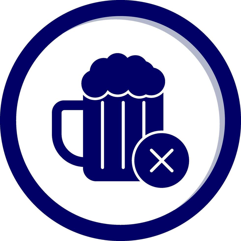 No Alcohol Vector Icon