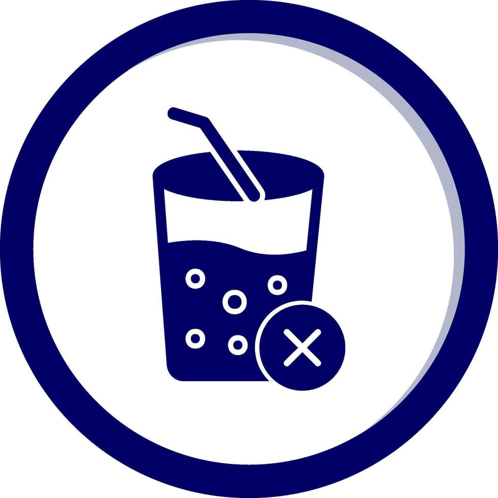 No jugos vector icono