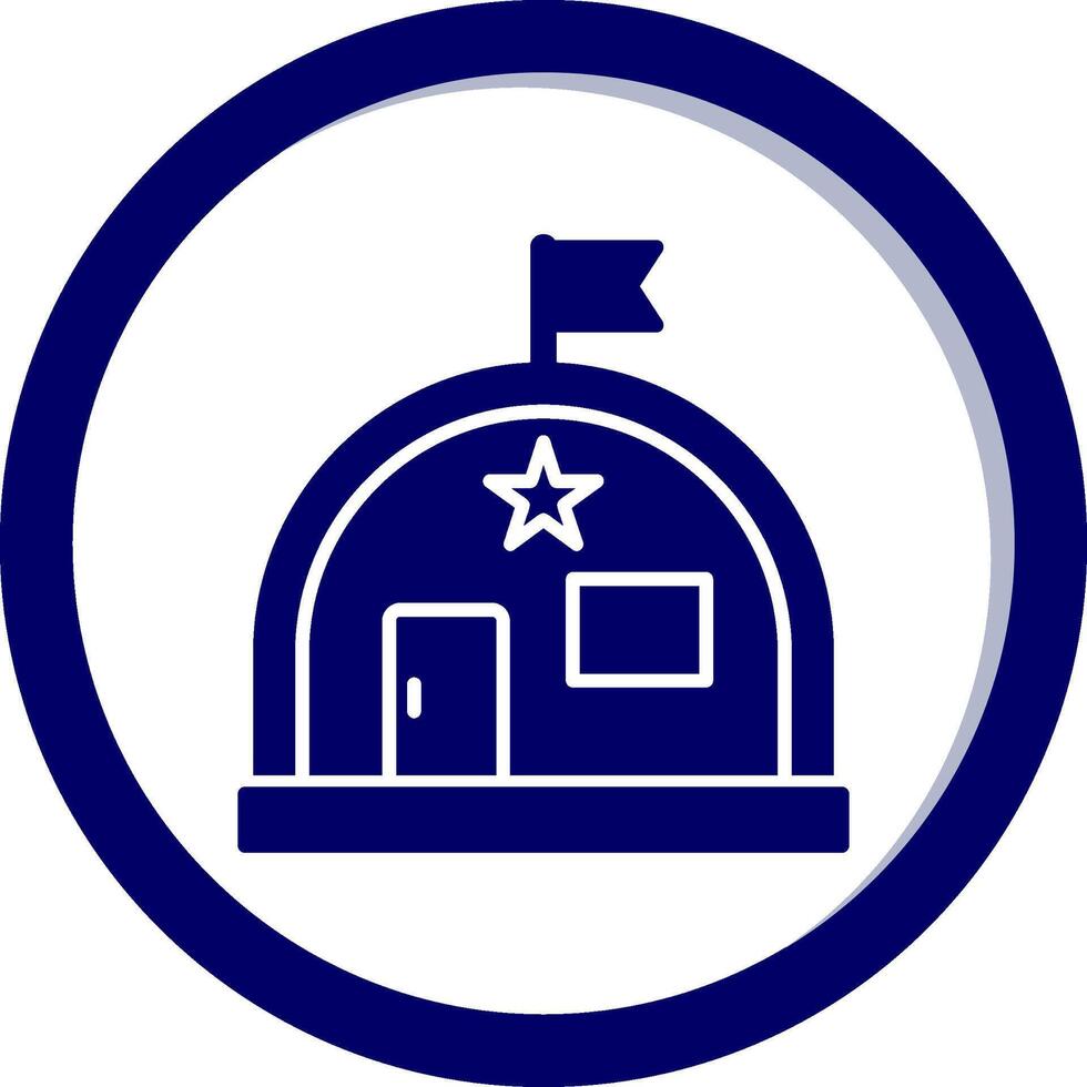 Military Warehouse Vector Icon