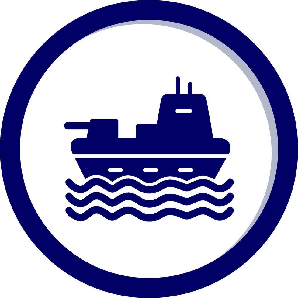 militar Embarcacion vector icono