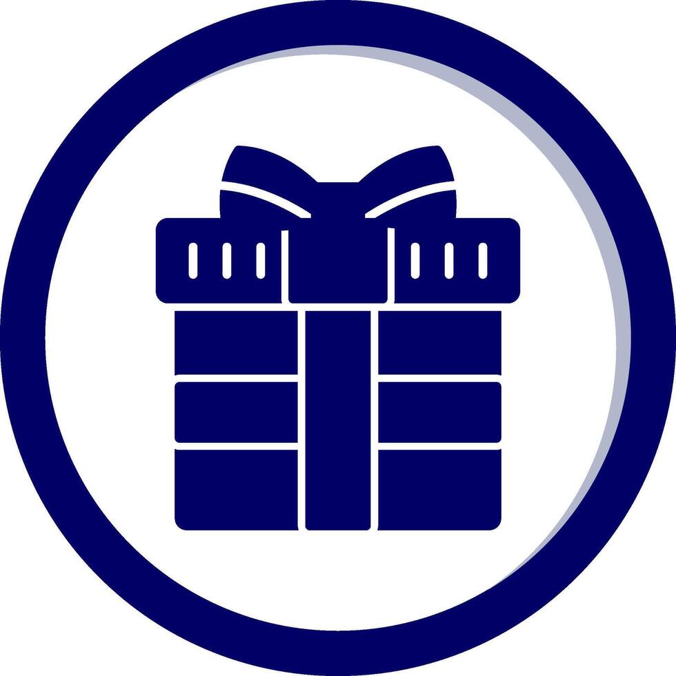 icono de vector de caja de regalo