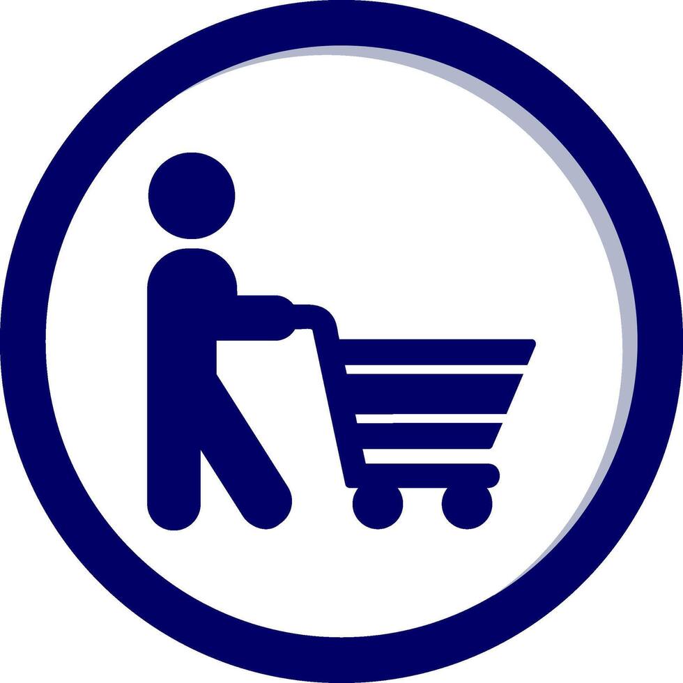 icono de vector de compras