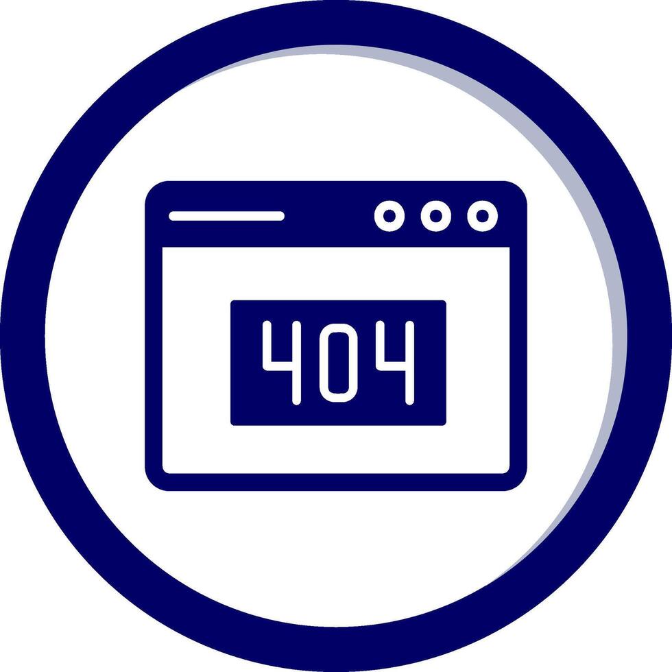 404 Error Vector Icon