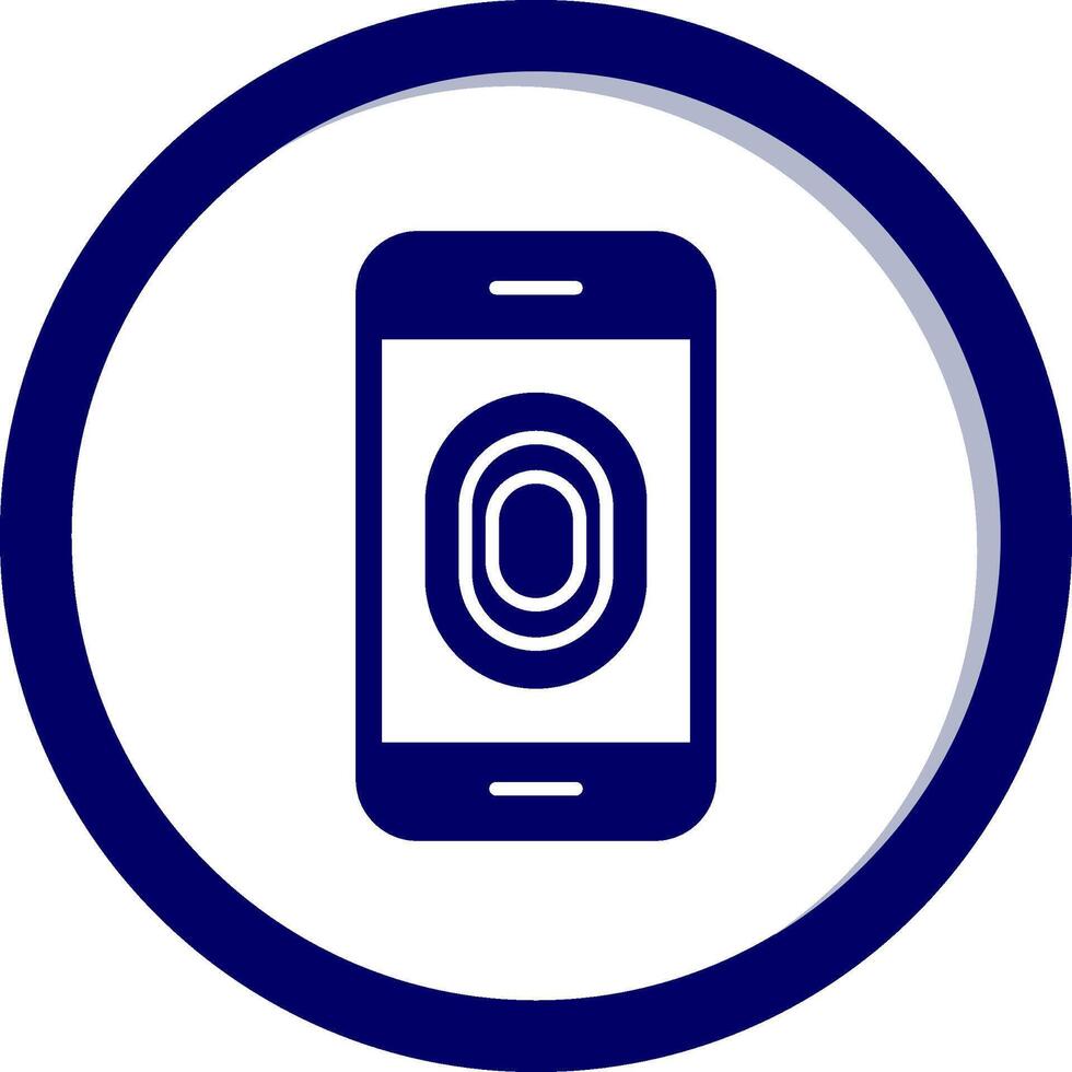 Unlocked Fingerprint Vector Icon