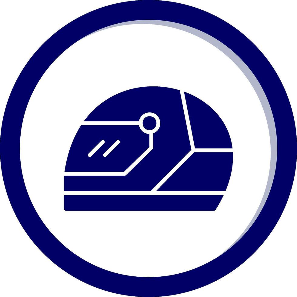 Racing Helmet Vector Icon