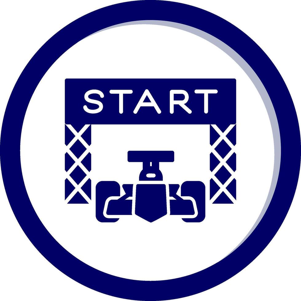 Starting Race  Vector Icon