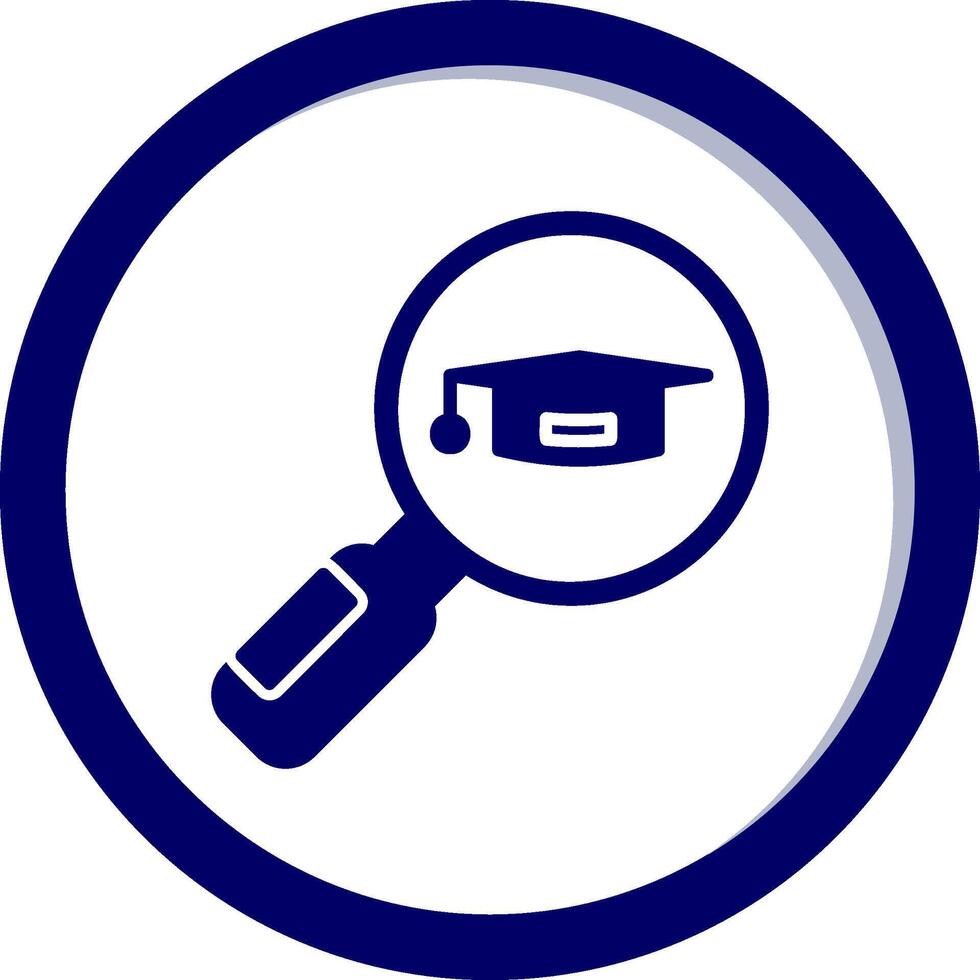 Search University Course Vector Icon