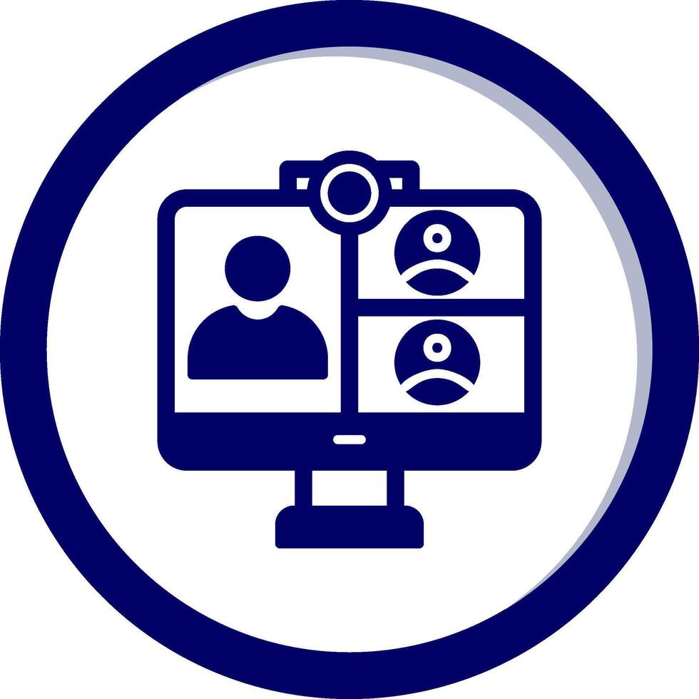 Online Meeting Vector Icon