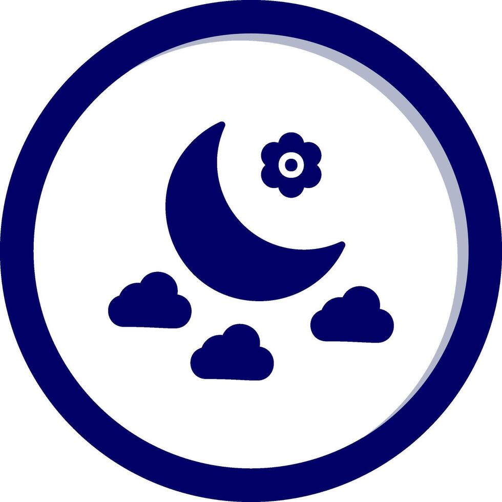 icono de vector de luna