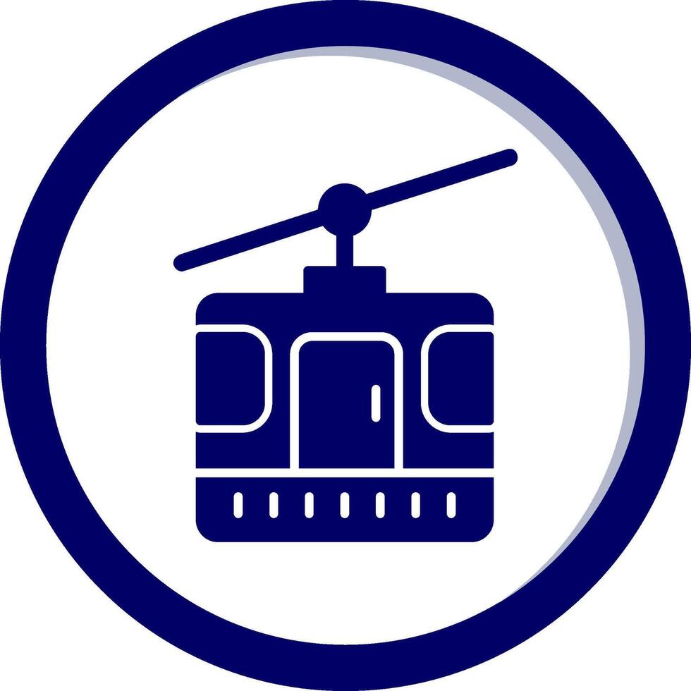 Cable Car Cabin Vector Icon