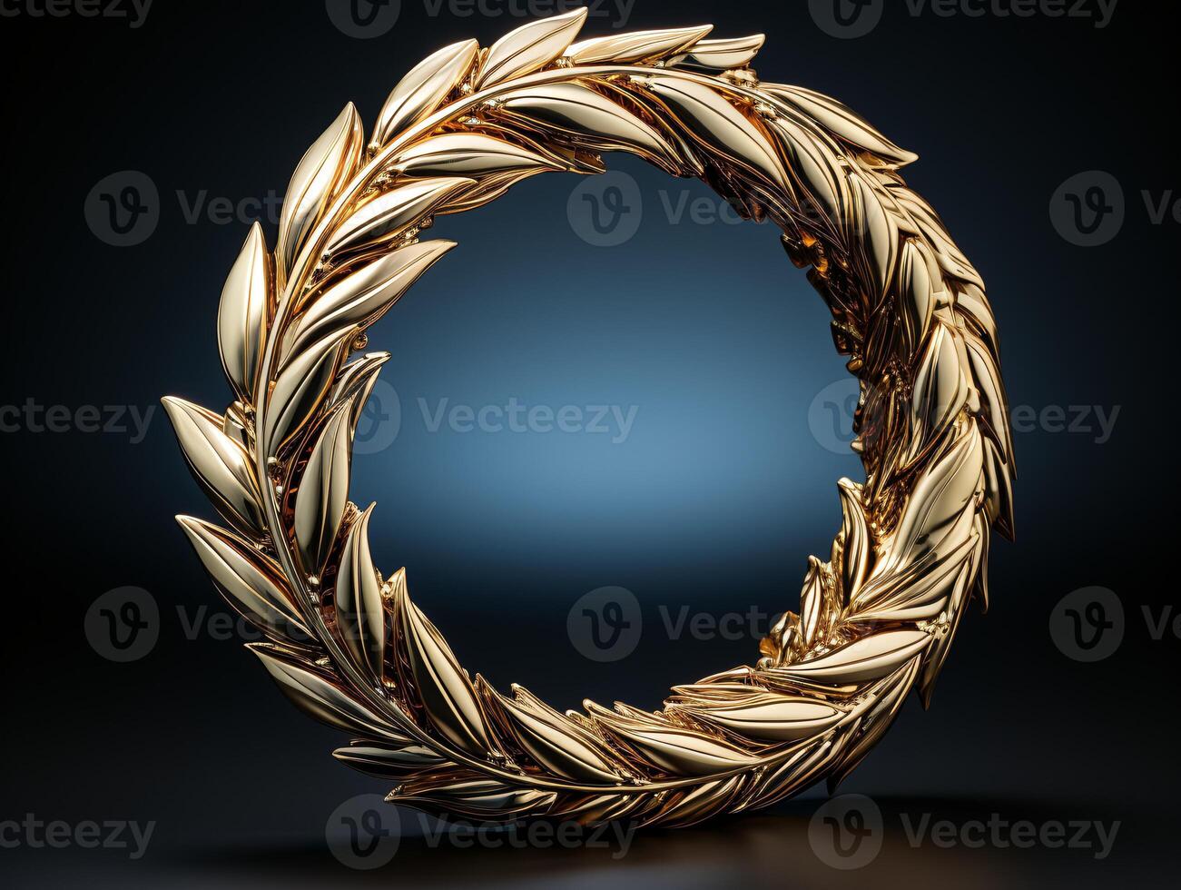 AI generated Beautiful golden and white feathers on a black background. photo