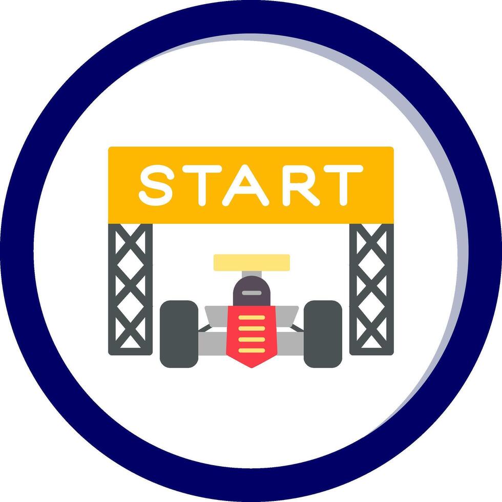 Starting Race  Vector Icon