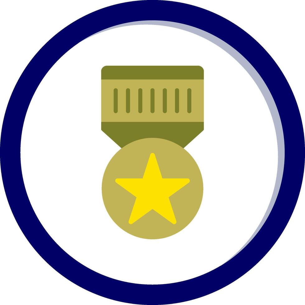 icono de vector de insignia militar