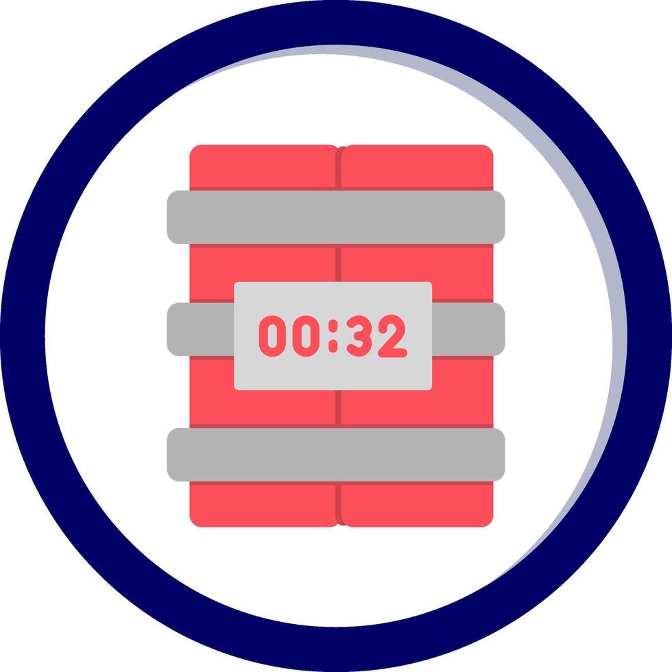 C4 Time Bomb Vector Icon