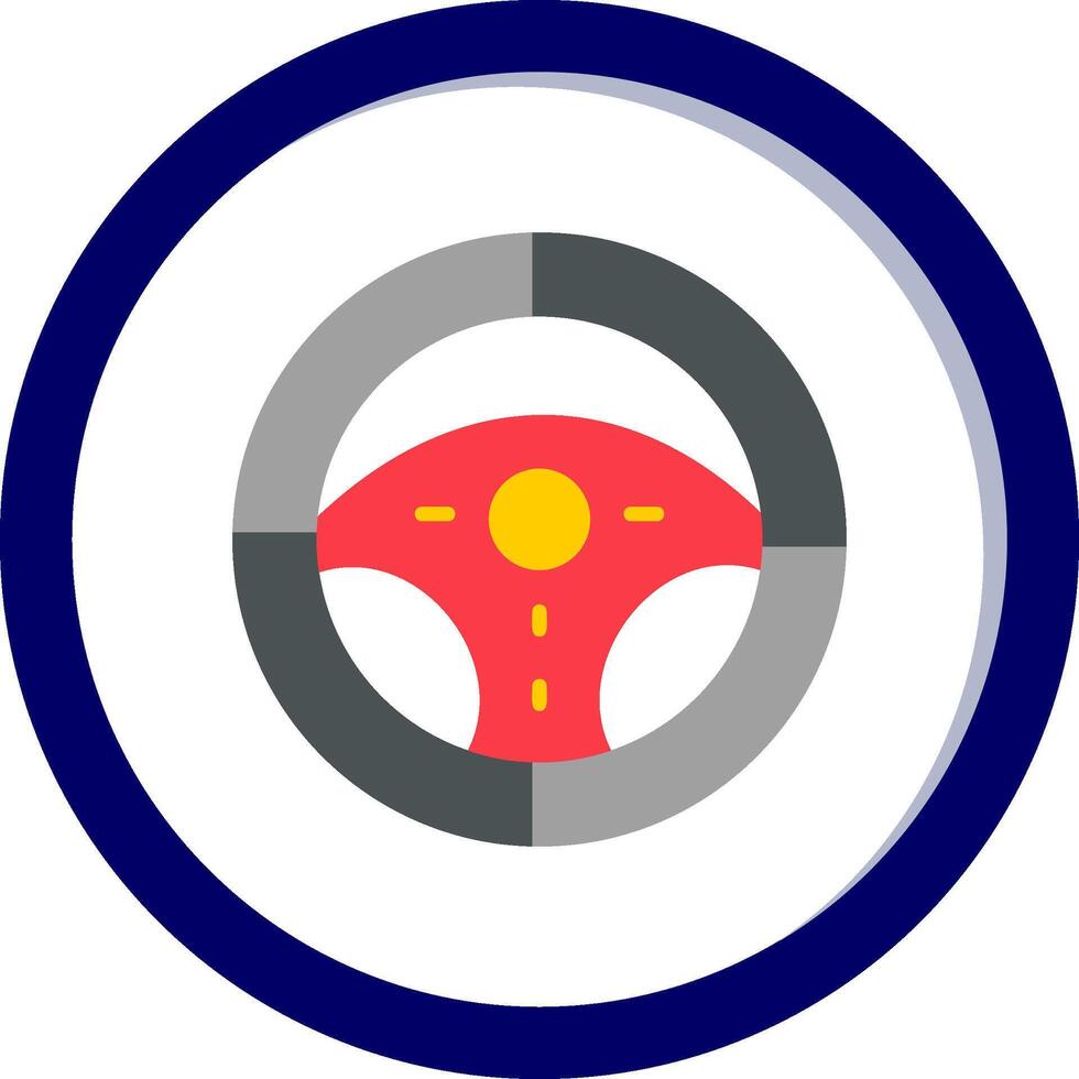 Steering Wheel Vector Icon