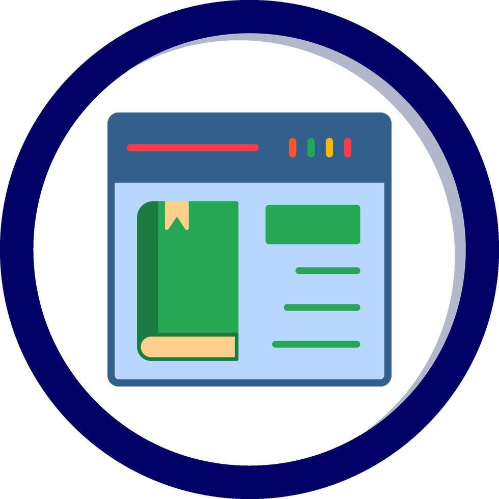 Online Book purchase Vector Icon