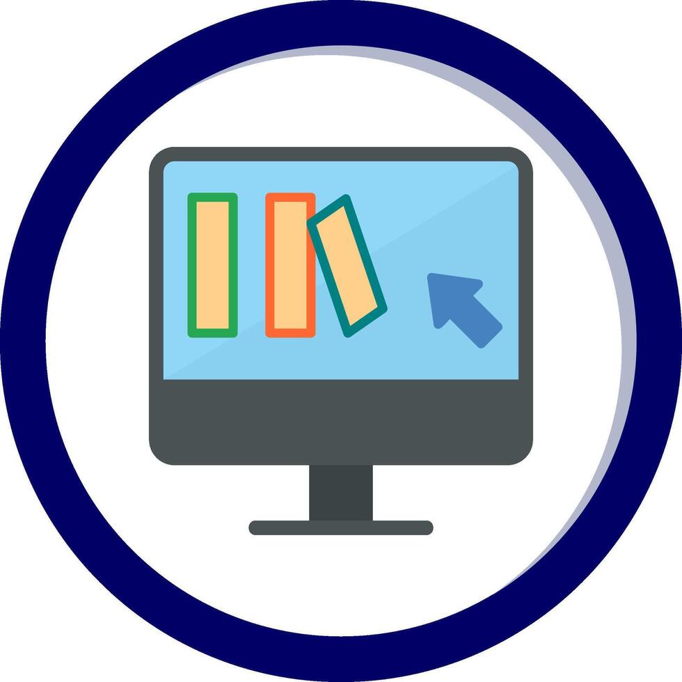 Online Book purchase Vector Icon