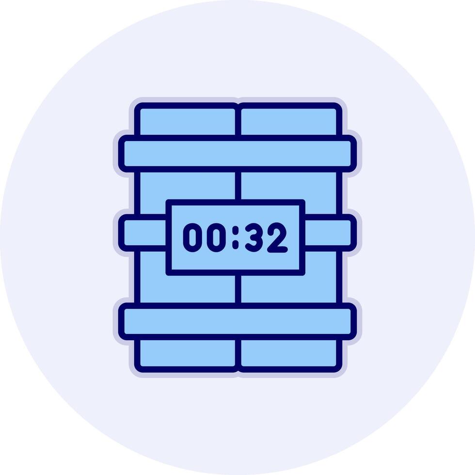C4 Time Bomb Vector Icon