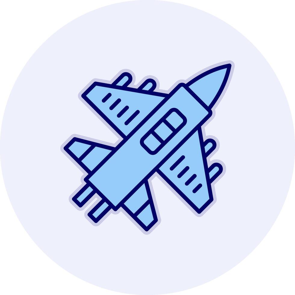 Military Aircraft Vector Icon