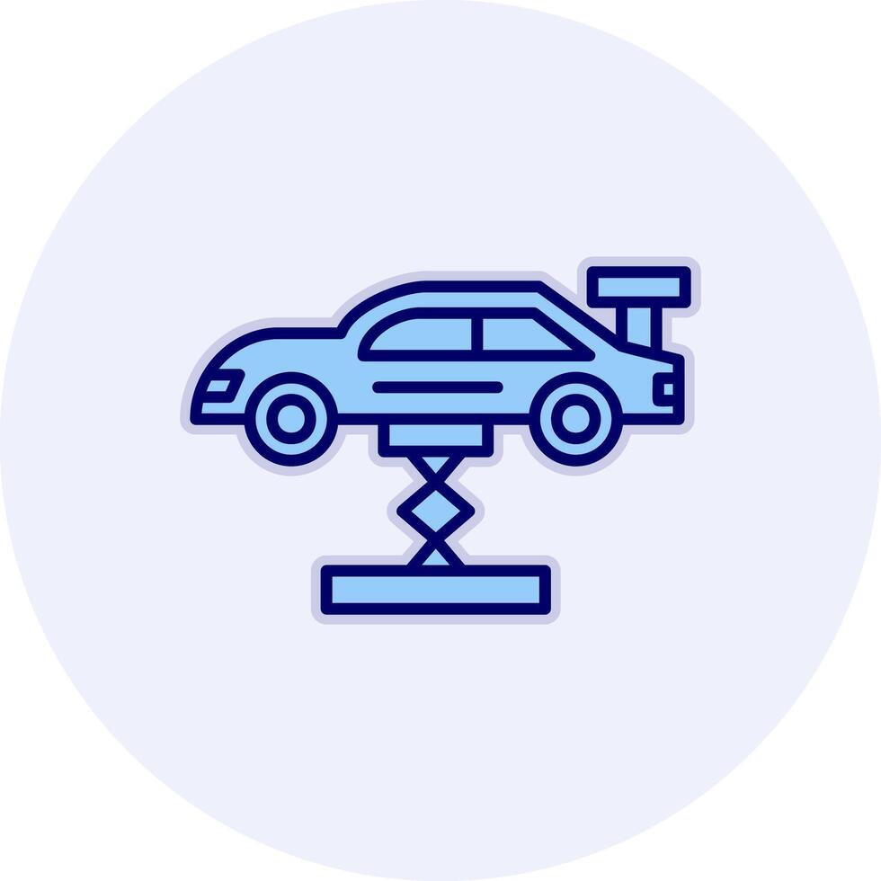 Car Lifting Vector Icon