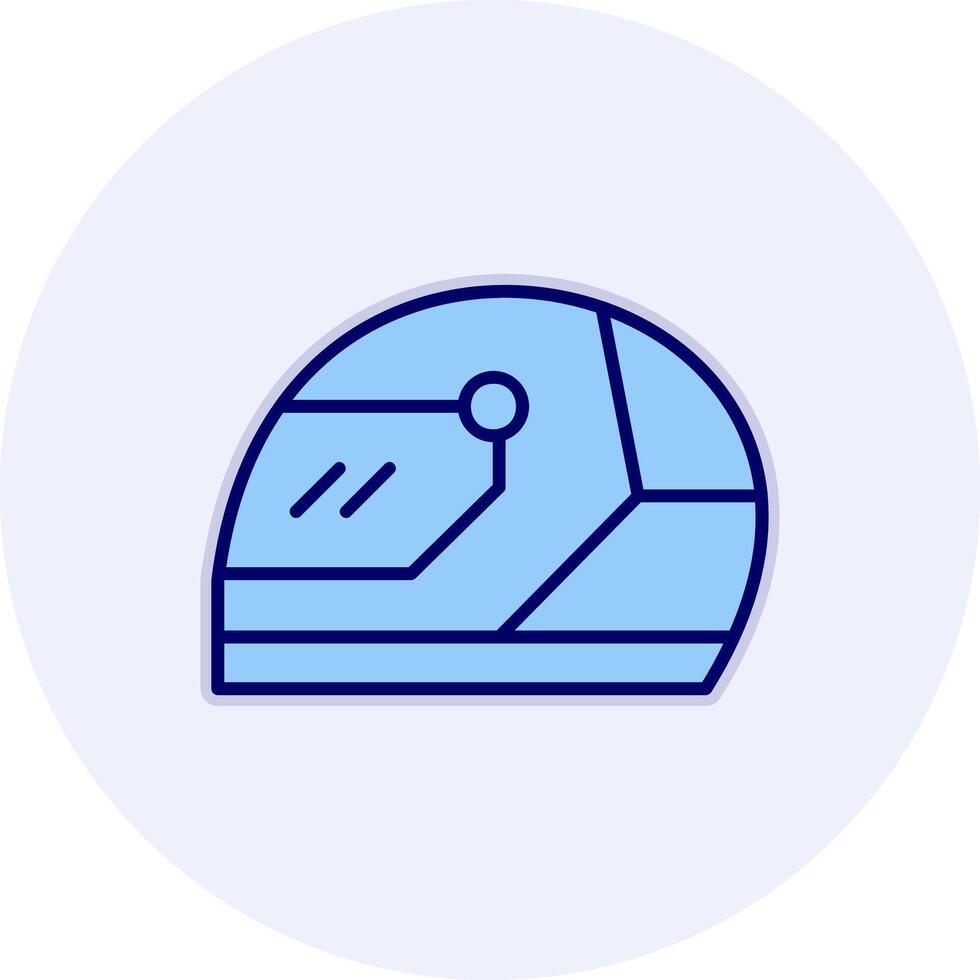 Racing Helmet Vector Icon