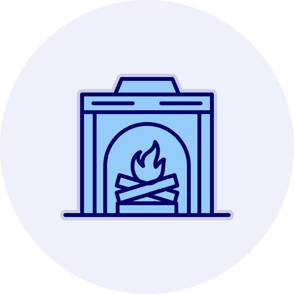 Fireplace Vector Icon