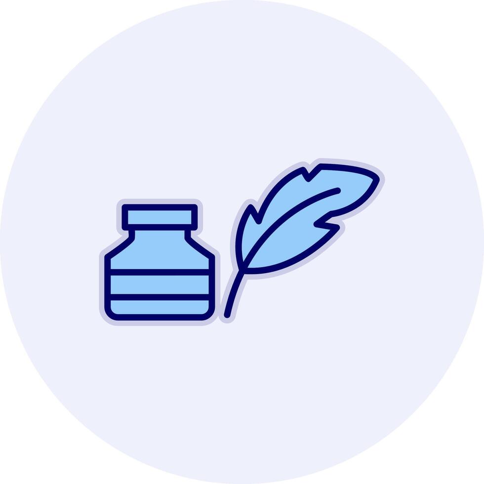Quill And Ink Vector Icon