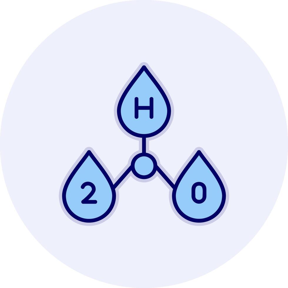 H2o Vector Icon