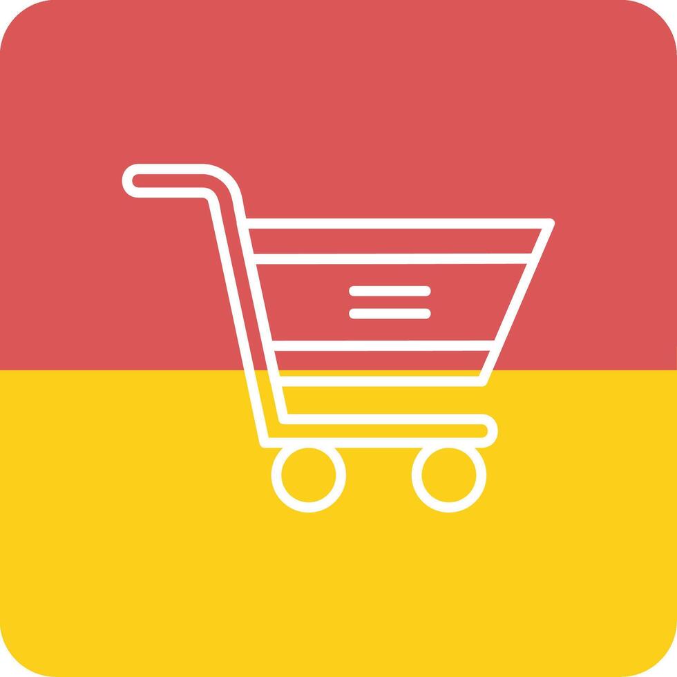 icono de vector de carrito de compras