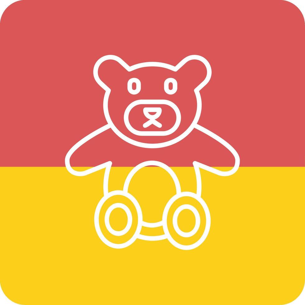 icono de vector de oso de peluche