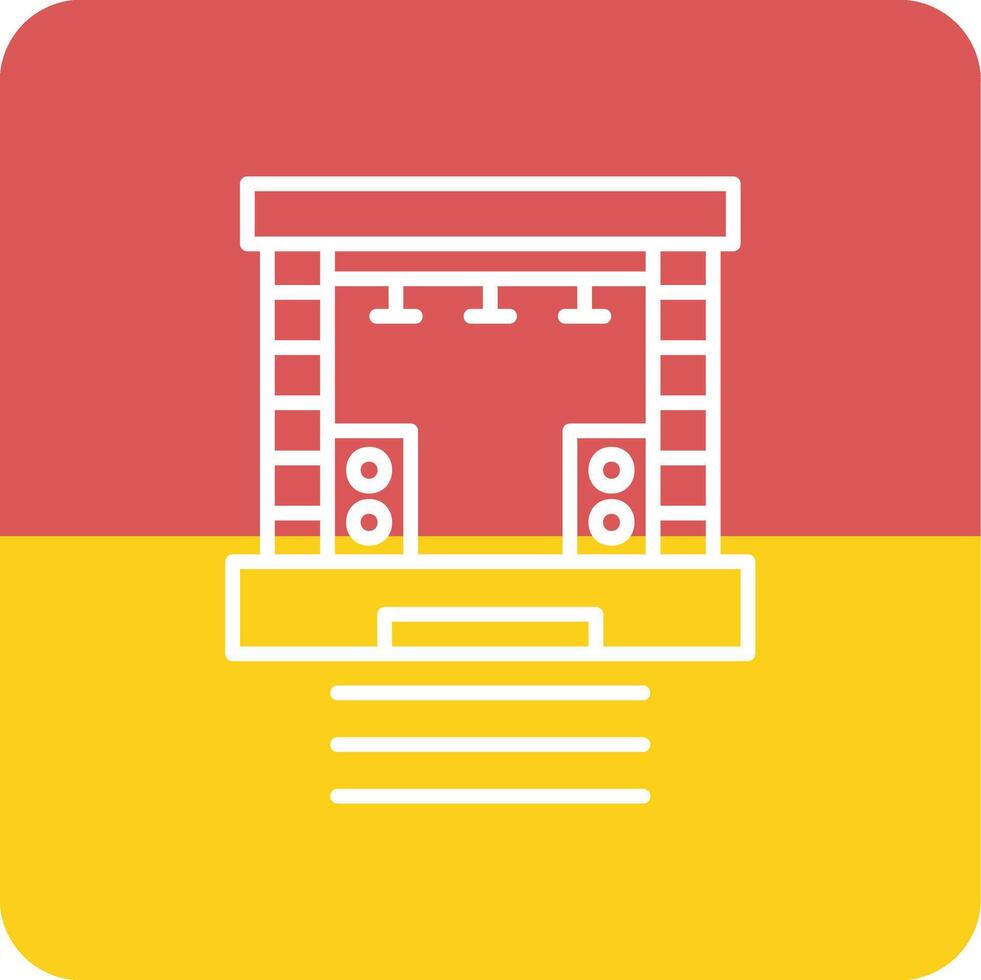 Stage Vector Icon