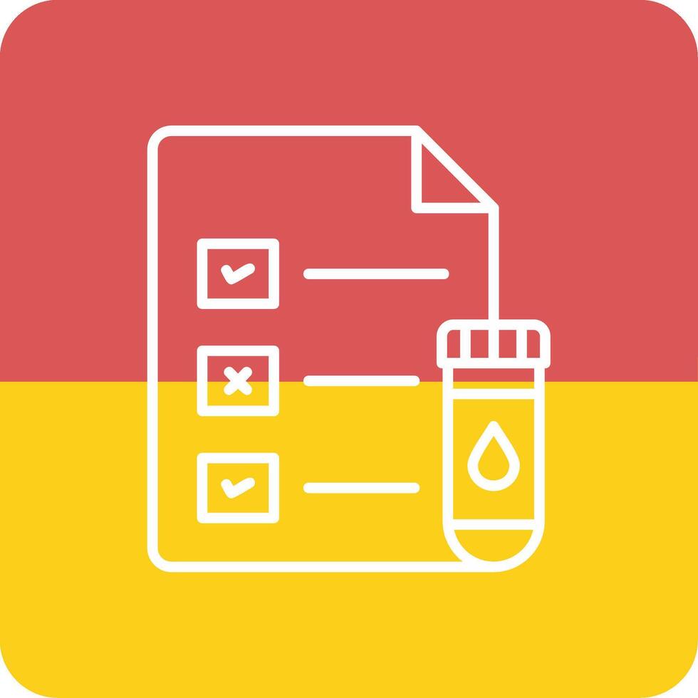 Medical Test Report Vector Icon