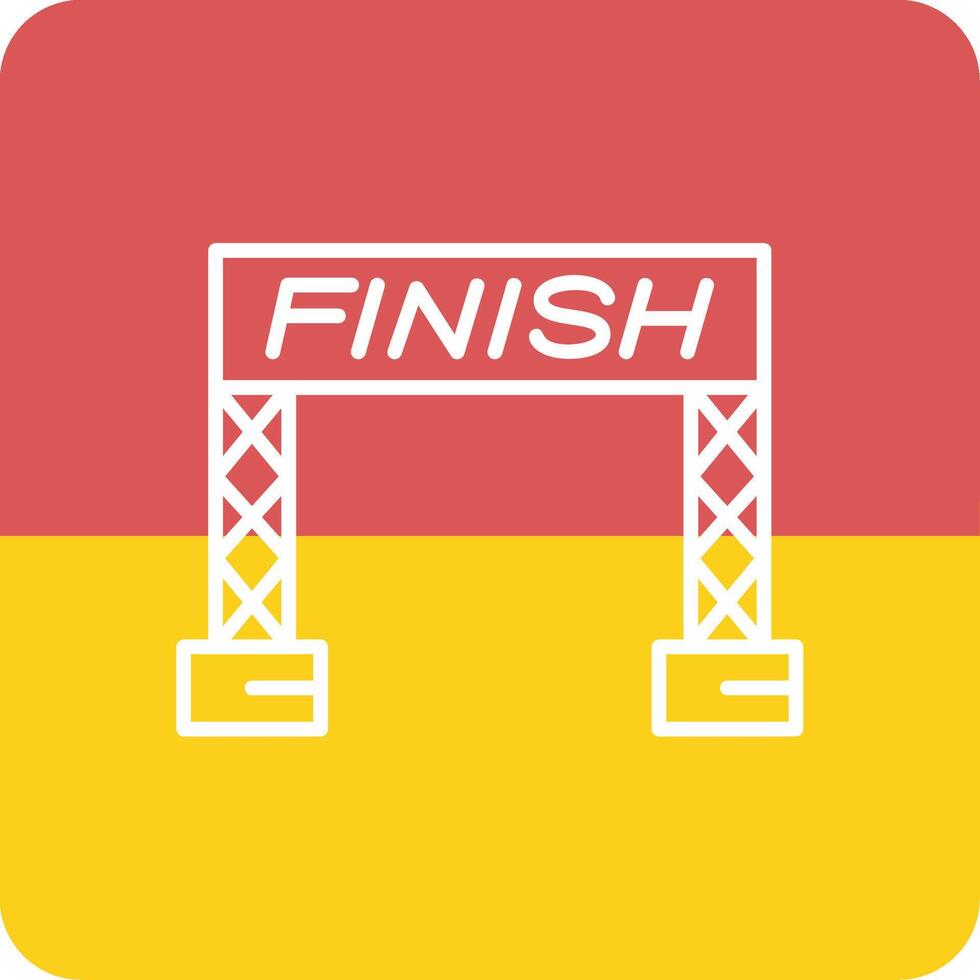 Finish Line Vector Icon